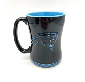 NFL Carolina Panthers Sculpted 3D Panther Logo 2013 Boelter Brands Coffee Mug